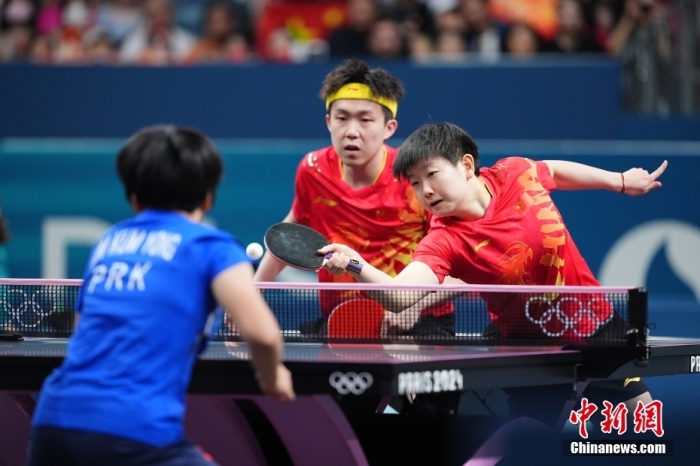 中国代表团巴黎奥运夺金升至次席 乒乓混双首金