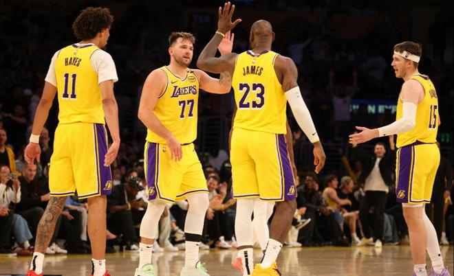 湖人关键时刻胜率登顶历史第二 东契奇詹姆斯成